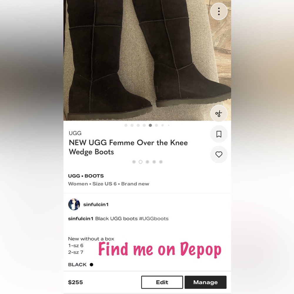 NEW UGG Femme Over the Knee Wedge Boots - Picture 17 of 17